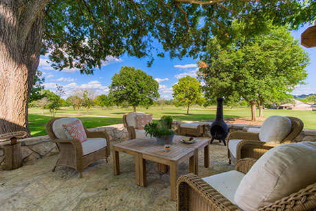 Patio and Golf Course View